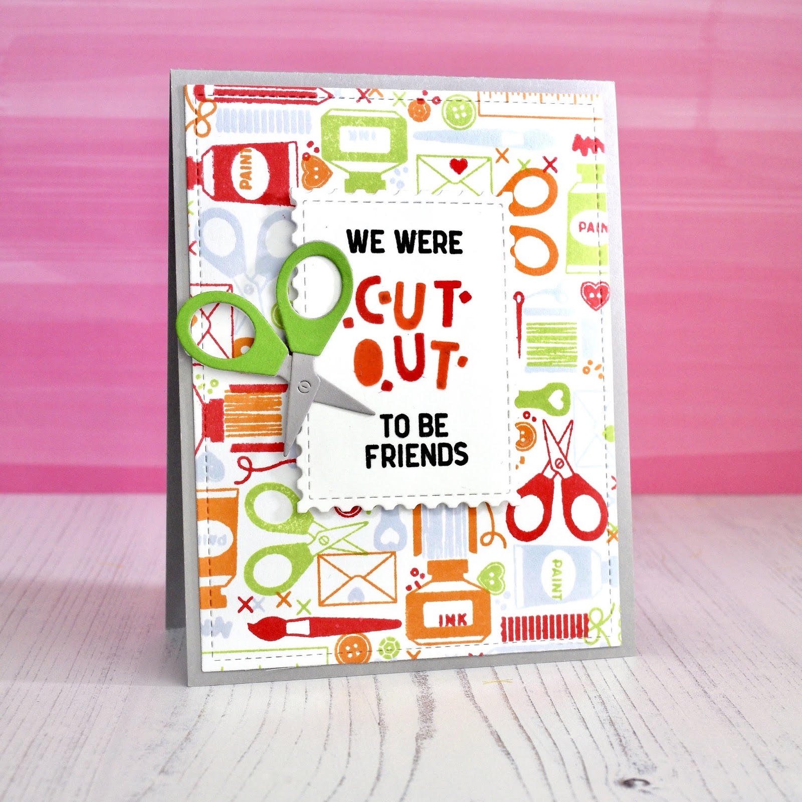 Cut Out To Be Friends - CutCardStock Blog