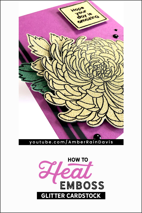 How to Heat Emboss Glitter Cardstock - CutCardStock Blog
