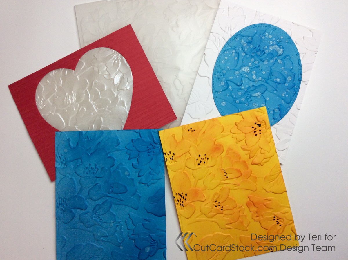 Embossed Card Ideas - CutCardStock Blog