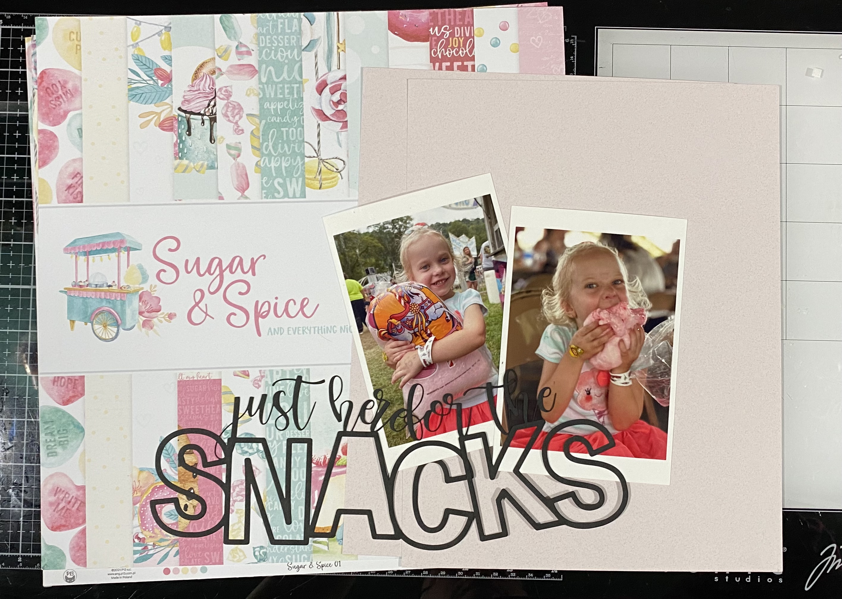 Sugar and Spice Layout - CutCardStock Blog
