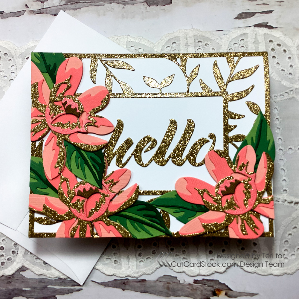 Add Texture with Glitter Die Cuts - CutCardStock Blog