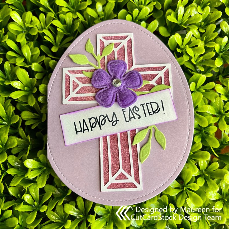 Easter Egg Shaped Card Cutcardstock Blog