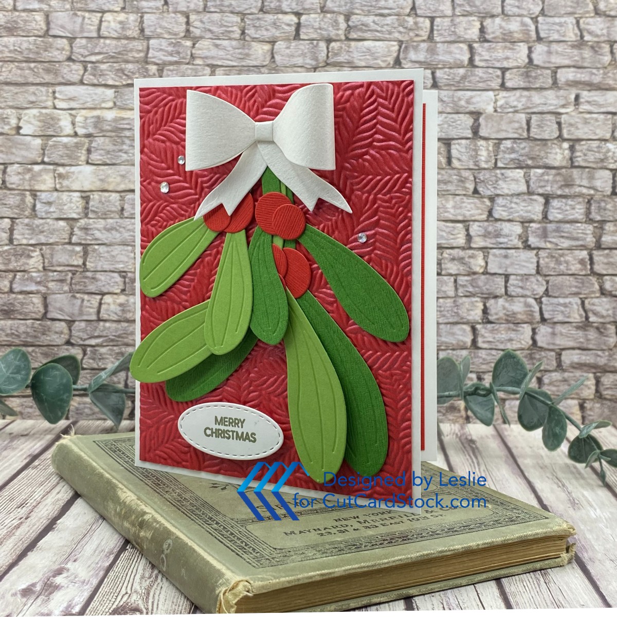 Mistletoe Christmas Card - CutCardStock Blog