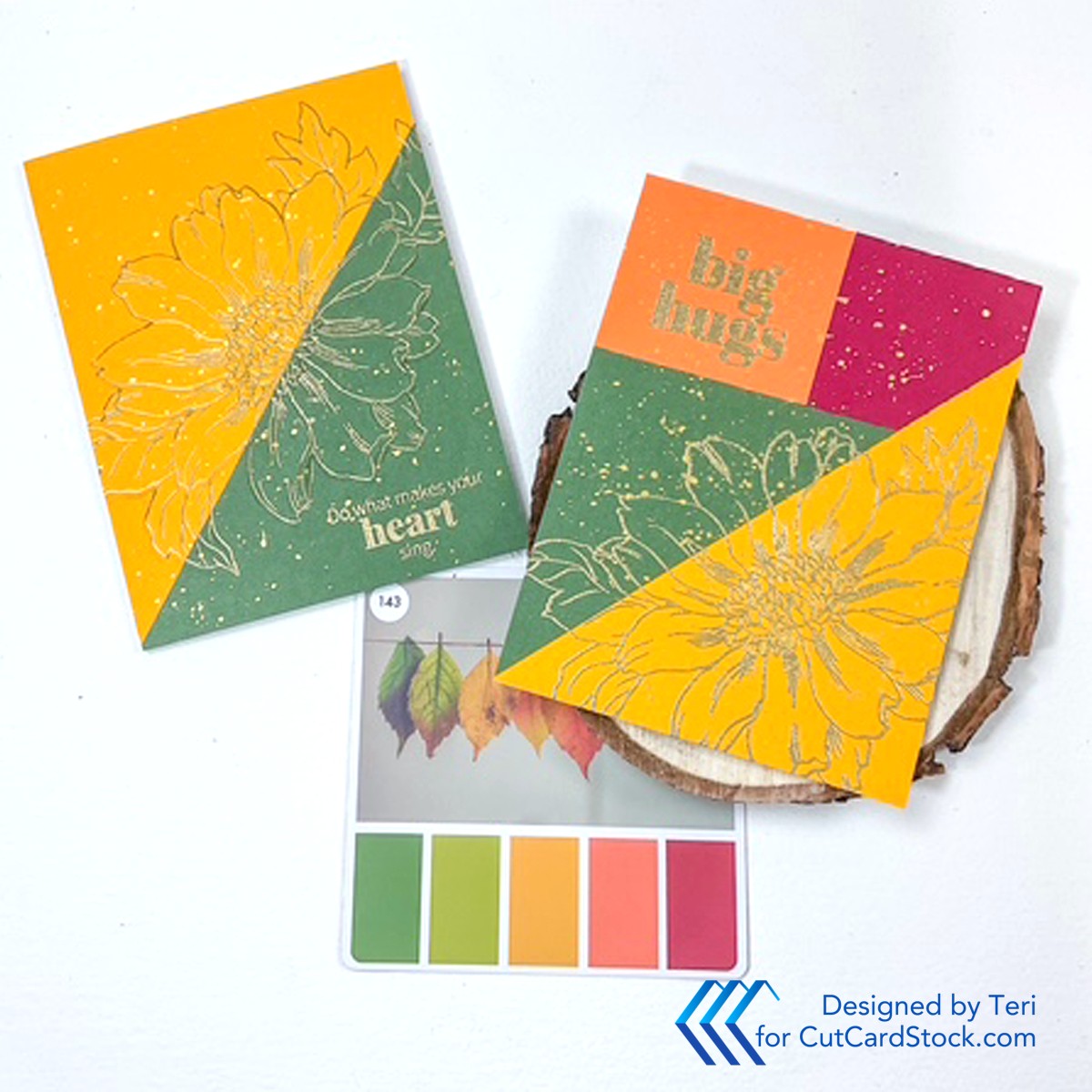 Colorblock Backgrounds for the Win! - CutCardStock Blog